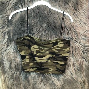 Camo Cropped Tanktop